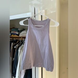 Lululemon high neck lavender tank size 8
